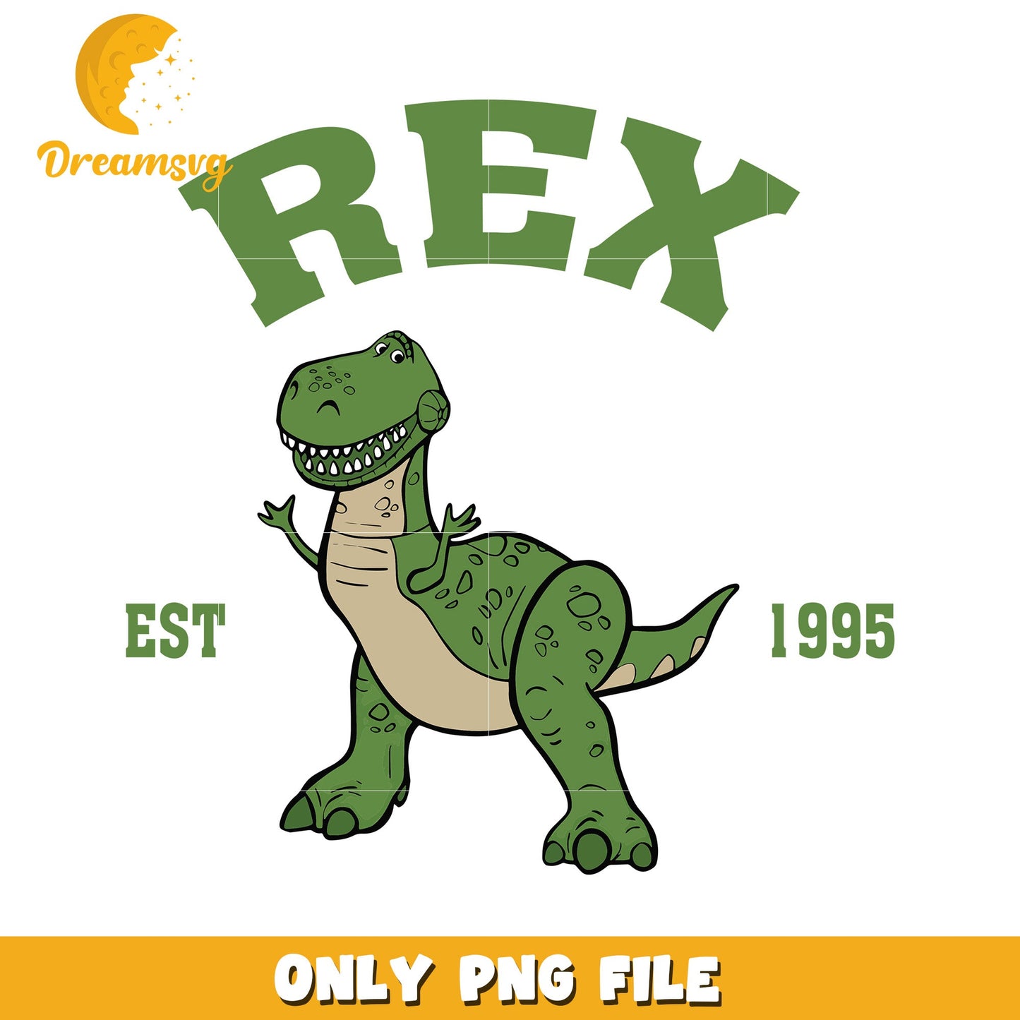 Rex Dinosaur PNG 1995 Established