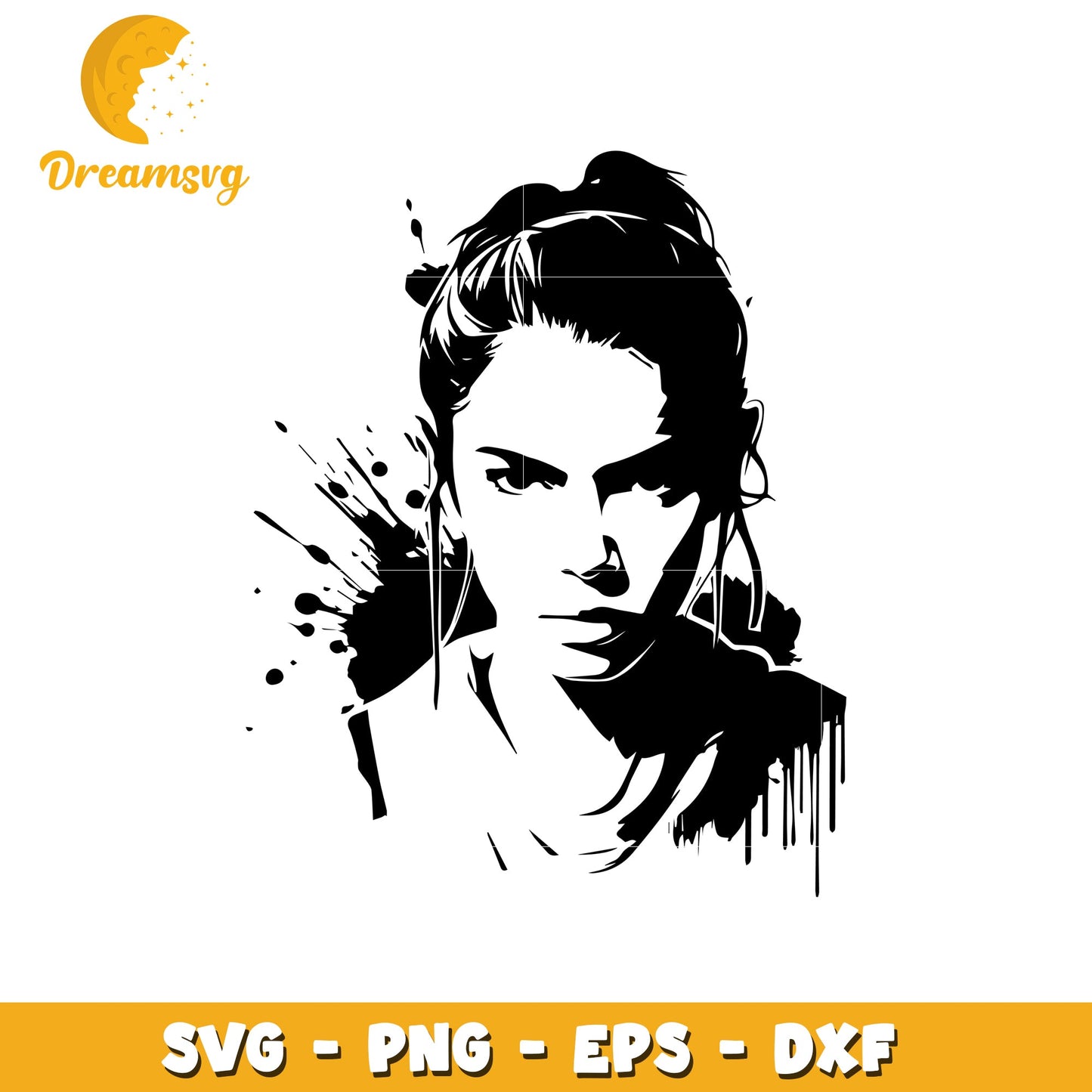 Rey Portrait SVG PNG EPS DXF Cut File