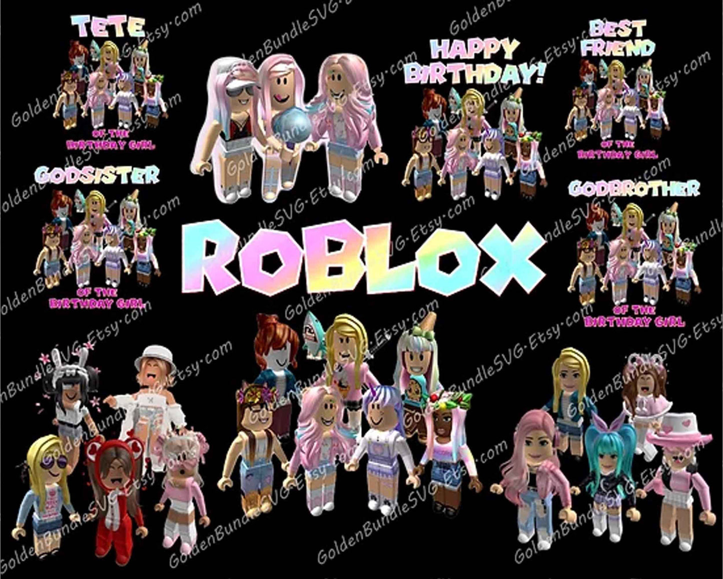 45 Roblox Bundle PNG, Roblox Bundle, Digital clipart download.
