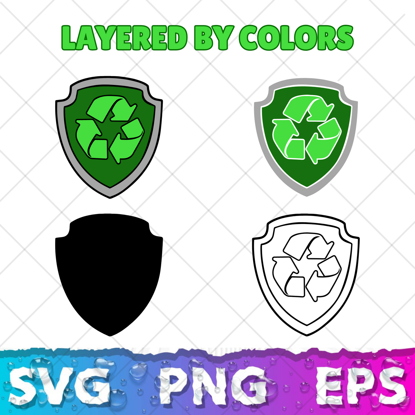 Rocky 9 Cliparts Bundle, Rocky Paw Patrol SVG Cut Files For Cricut & Silhouette, SVG, PNG, DXF, instant download
