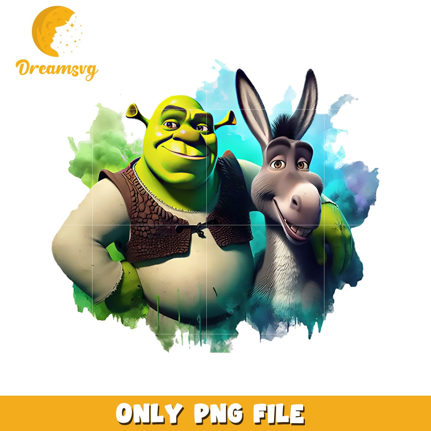 Shrek and donkey png, shrek and fiona png, disney shrek png