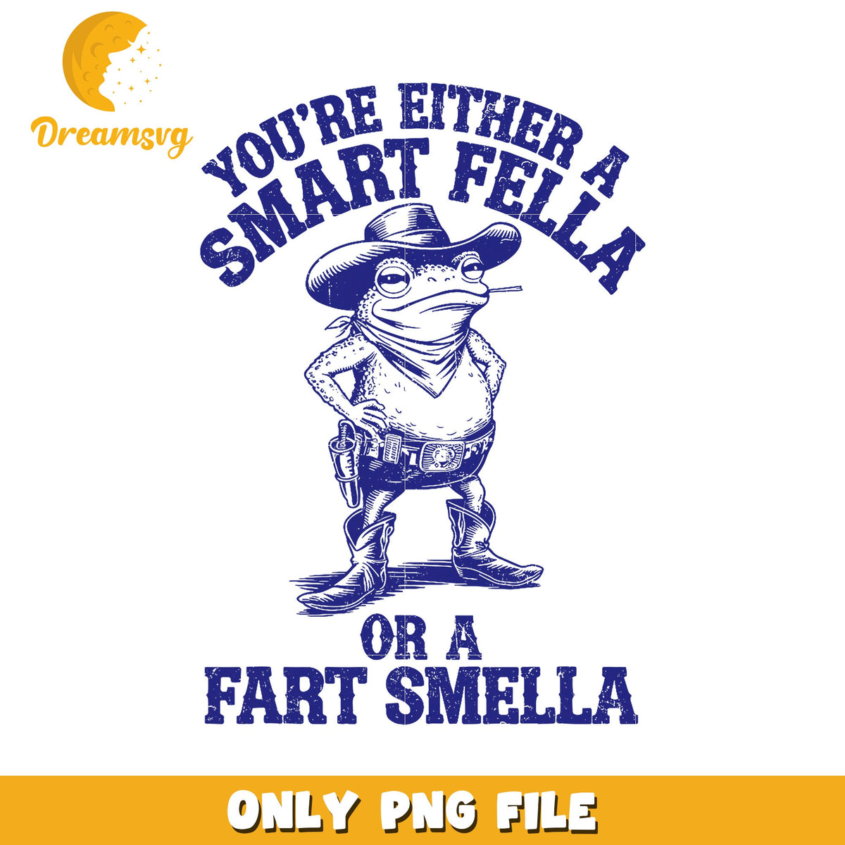 Smart Fella or Fart Smella PNG Design