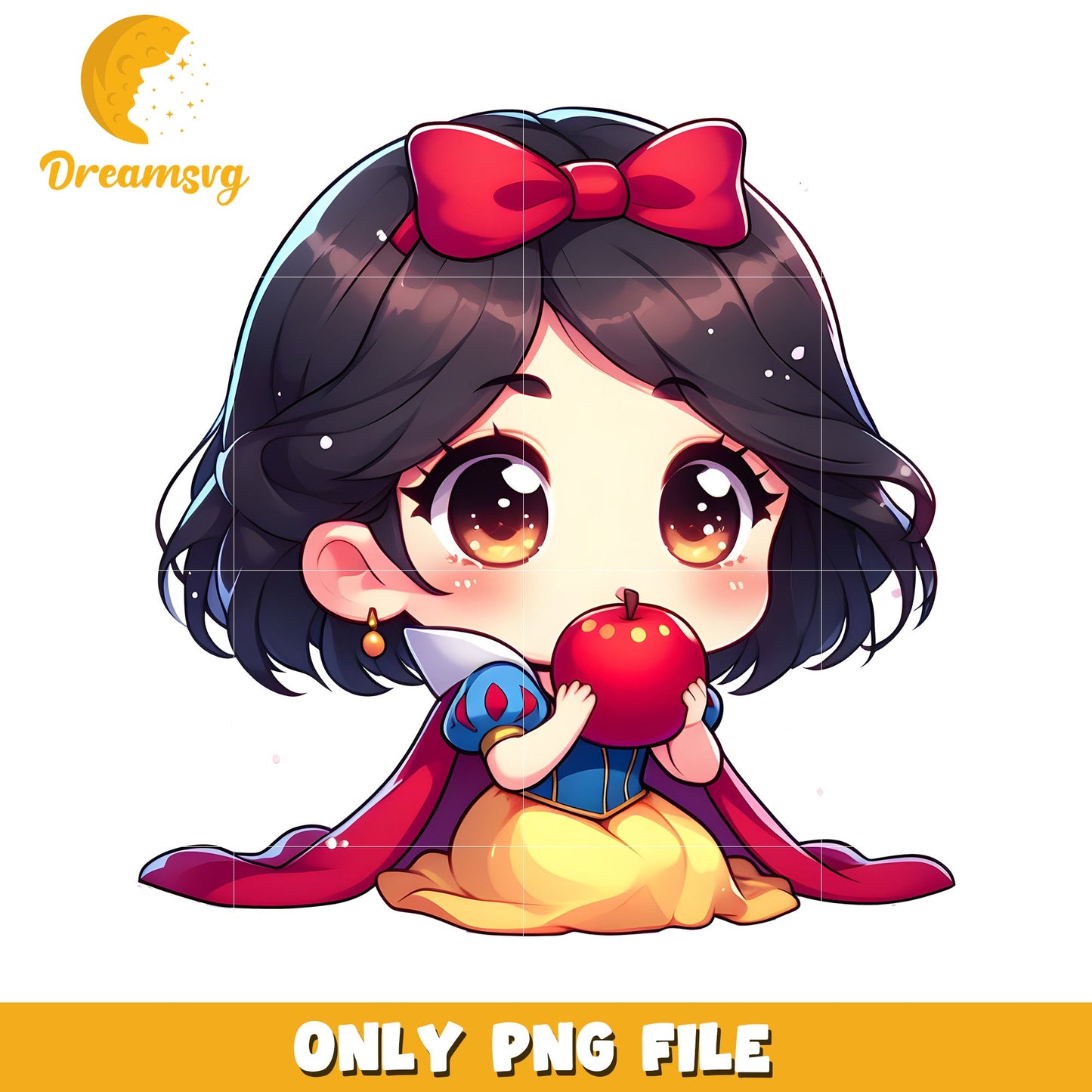 Snow White PNG Cute Anime Digital Art
