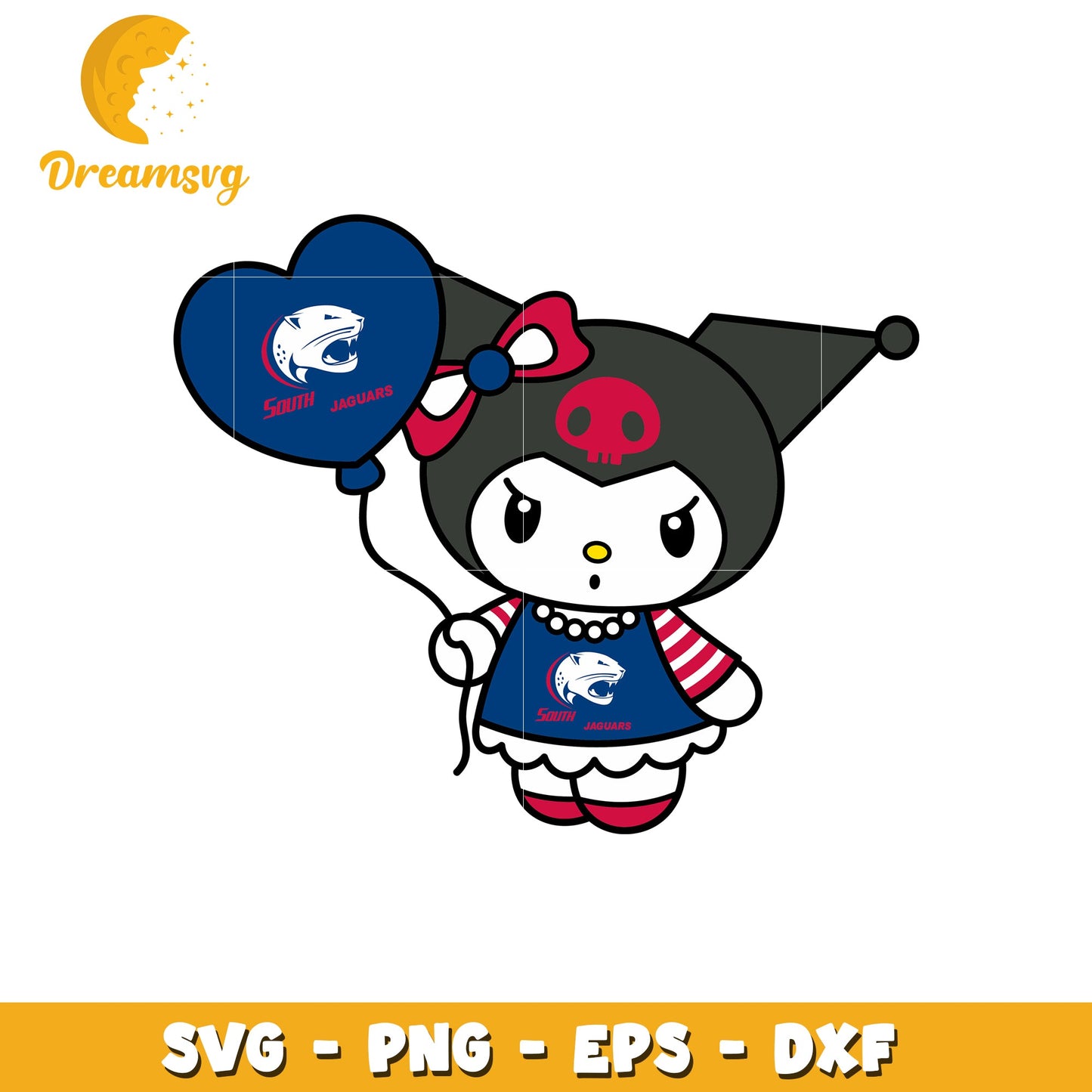 South Jaguars Kuromi SVG Design