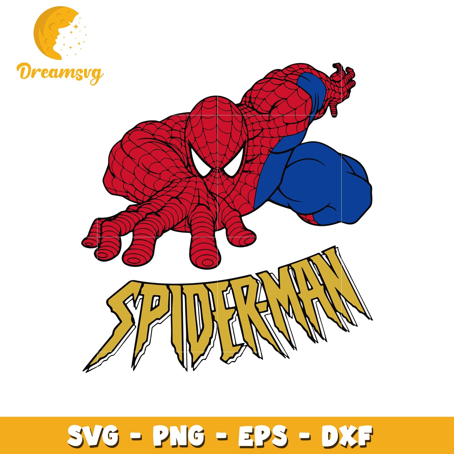 Spiderman SVG PNG, High-quality superhero design