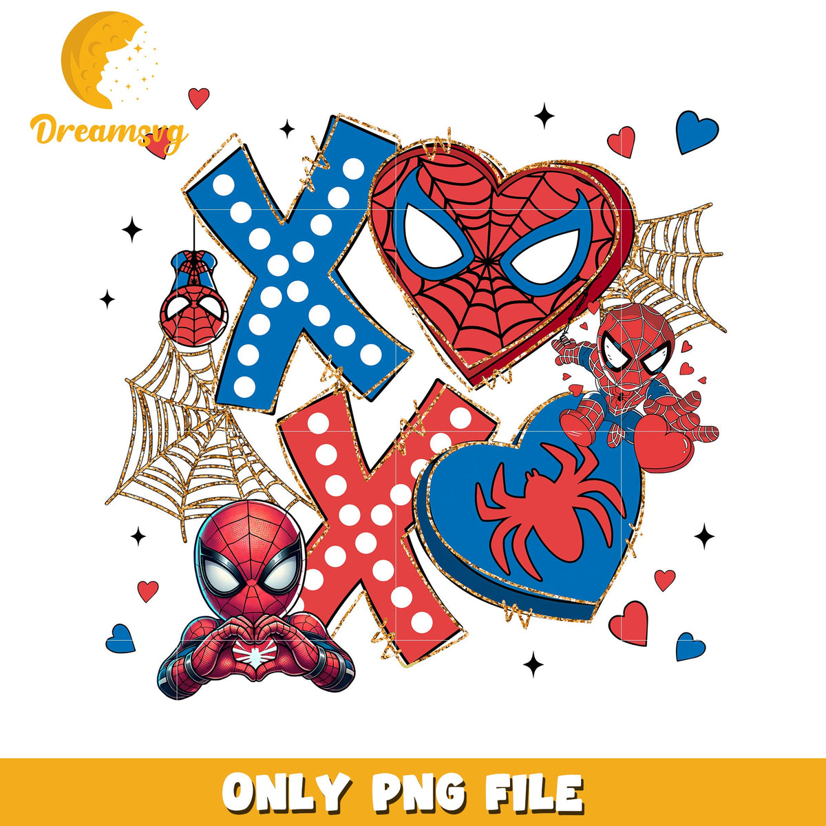 Spiderman Valentines PNG Design