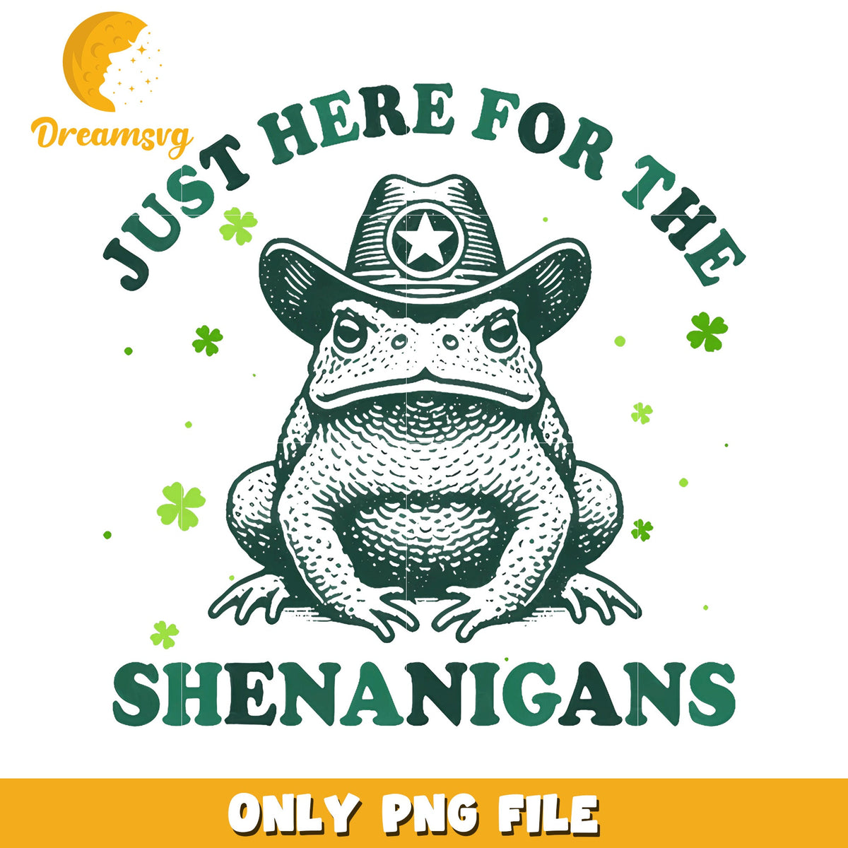 St Patricks Day Frog PNG Shenanigans