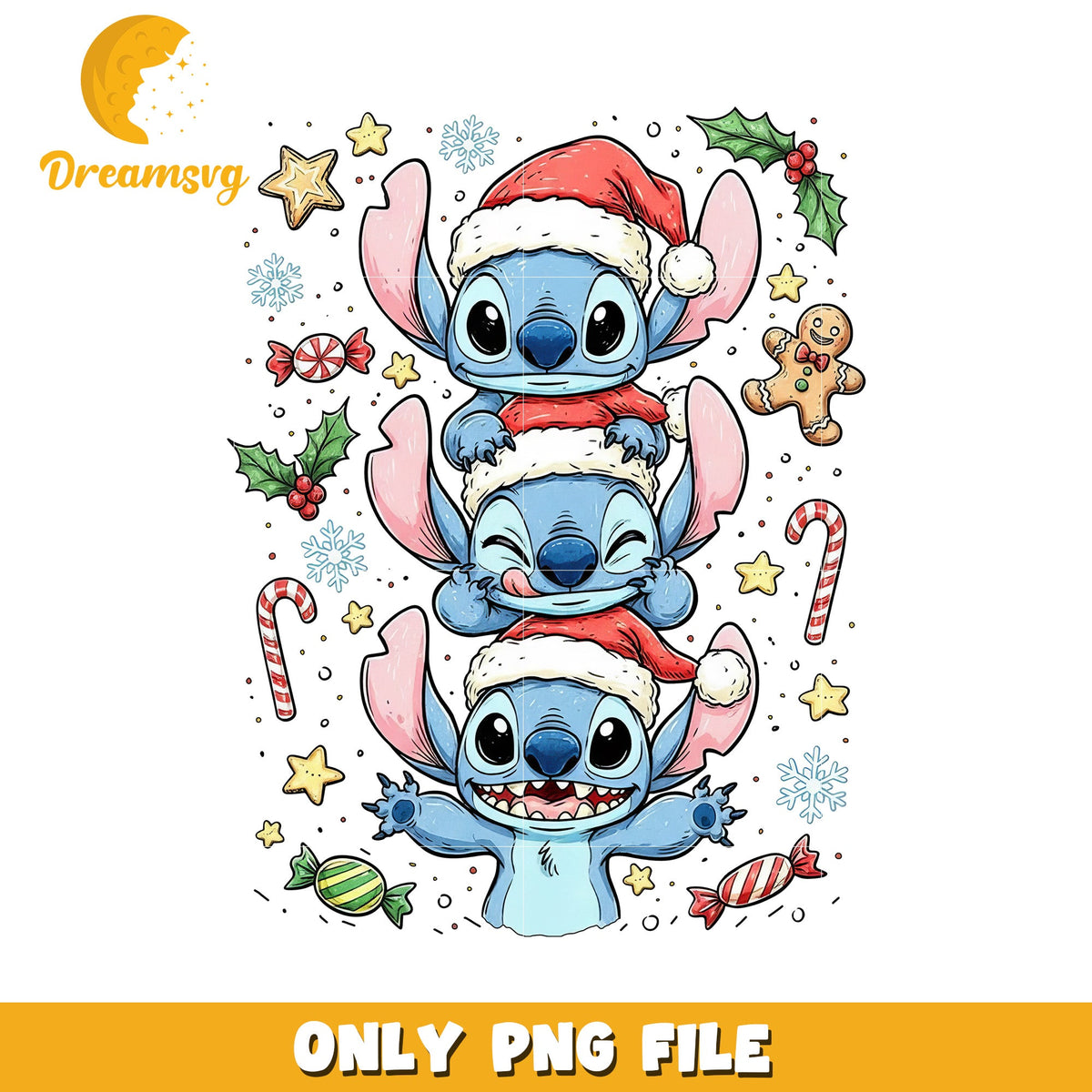 Stitch christmas png, christmas png, grinch png