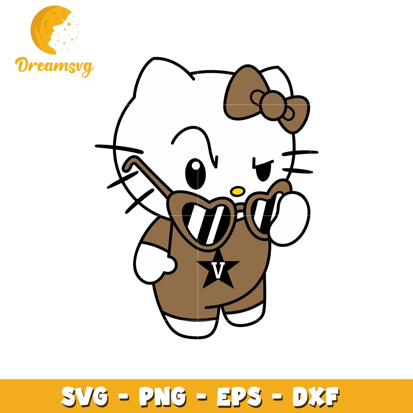 Stylish Hello Kitty SVG Design for Fun Crafts