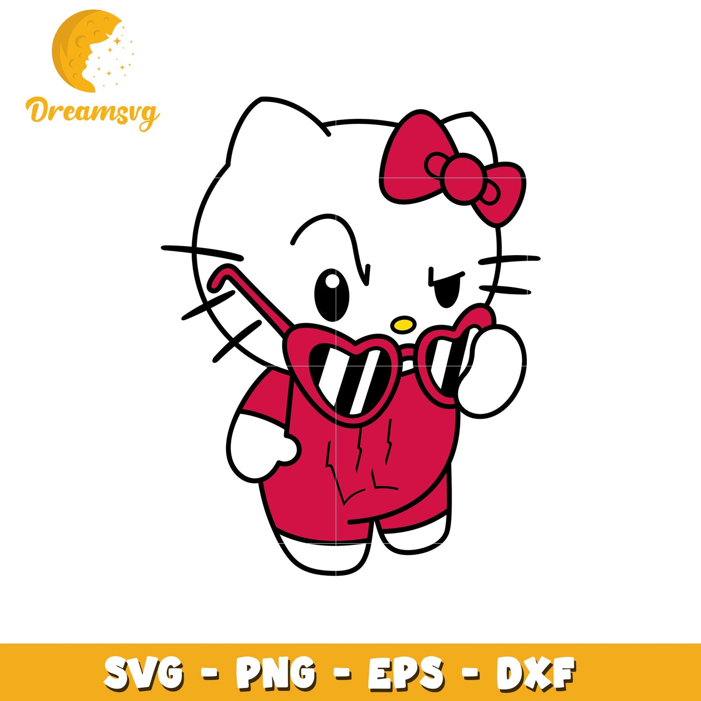 Stylish Hello Kitty SVG Design for Fun Projects