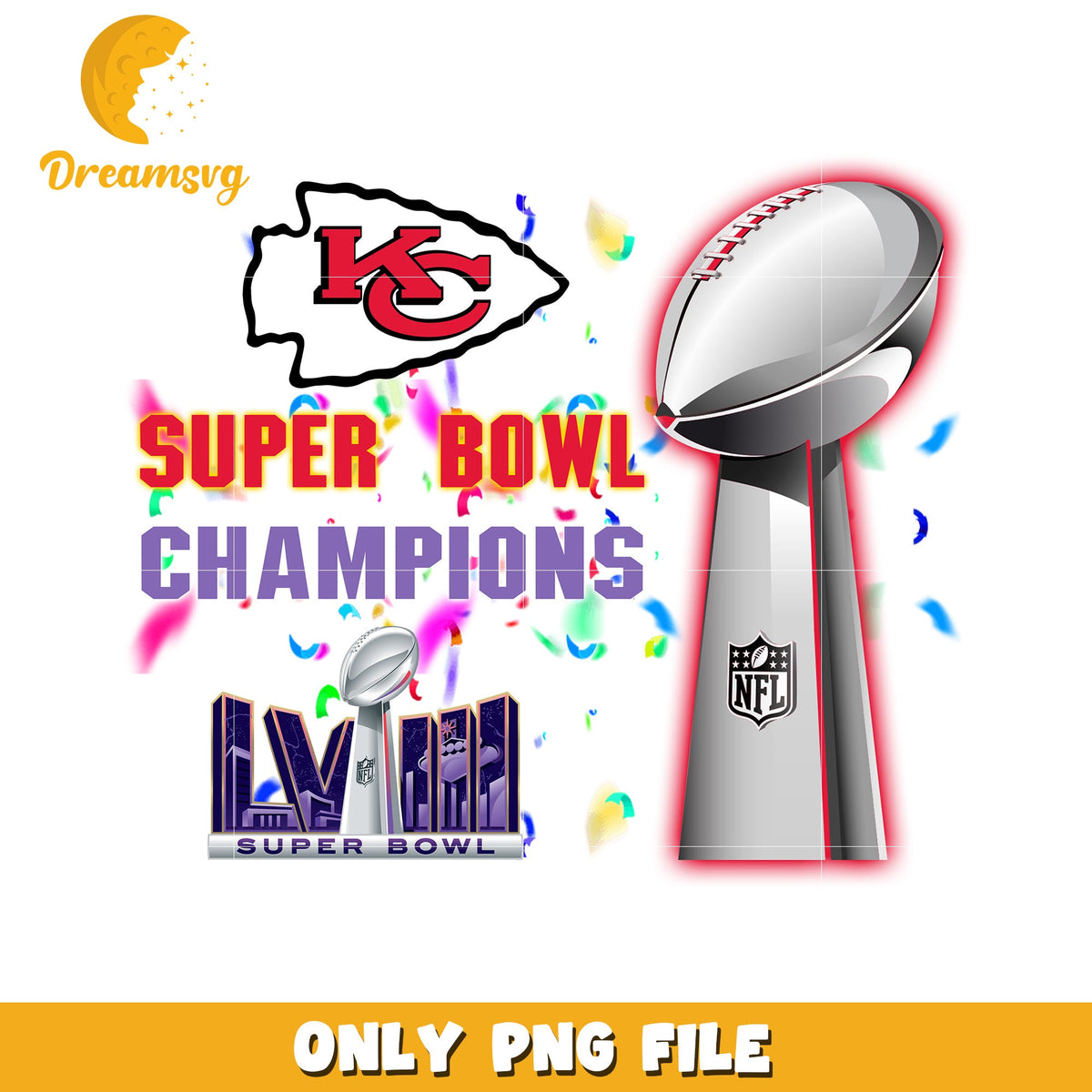 Super Bowl Champions Kansas City Chiefs PNG Design