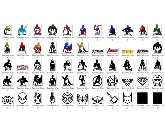 216+ Superhero SVG Bundle, Marvel SVG Mega Bundle, Iron Man Svg, Captain America, Thor, Hulk, Endgame Avenger, Cartoon svg, png, dxf, eps digital file