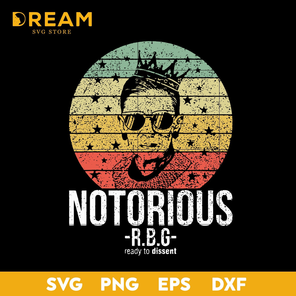 Ruth Bader Ginsburg Notorious RBG svg, Trending svg, png, dxf, eps digital file TD1909206L