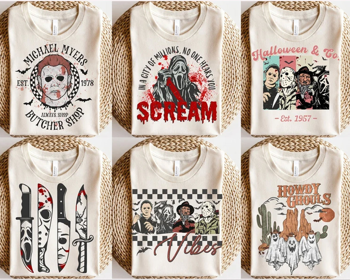 TRENDY Retro Halloween Png Bundle, Retro Halloween Png, Retro Halloween Png, Groovy Sublimation PNG