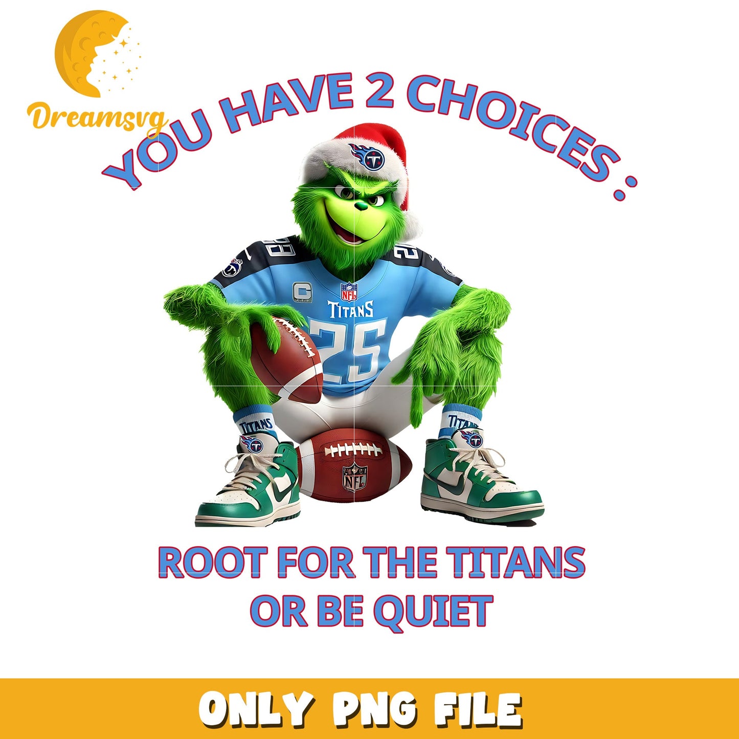 Tennessee titans grinch png, american sports png, nfl plus png