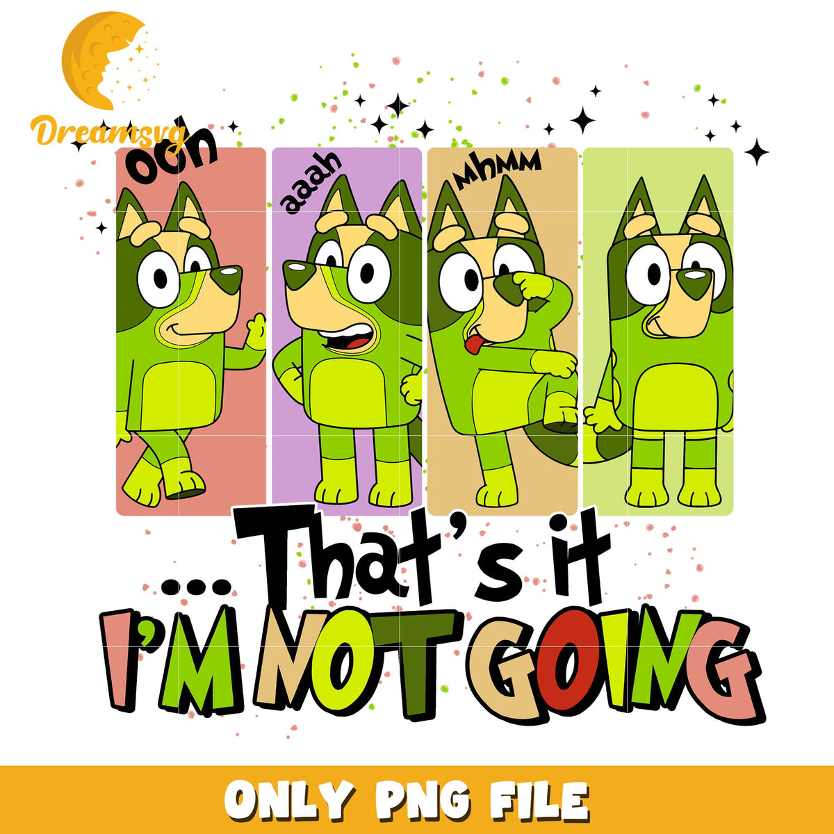 That's it i'm not going bluey png, bluey and bingo cartoon png