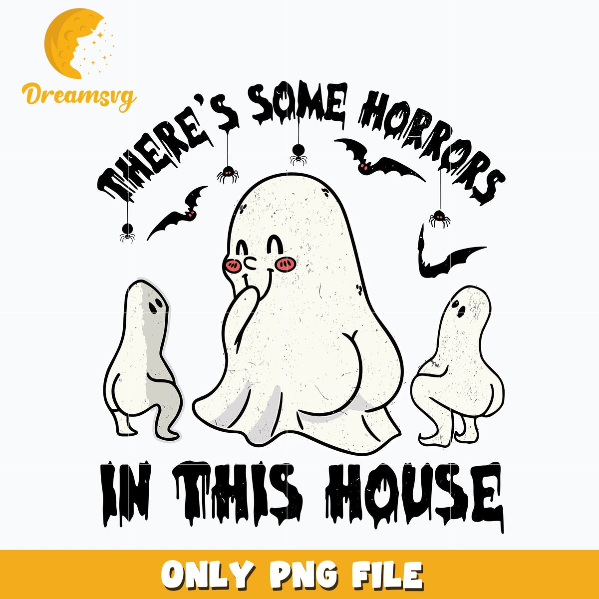 There's some horrors in this house halloween png, Halloween png, Digital download.