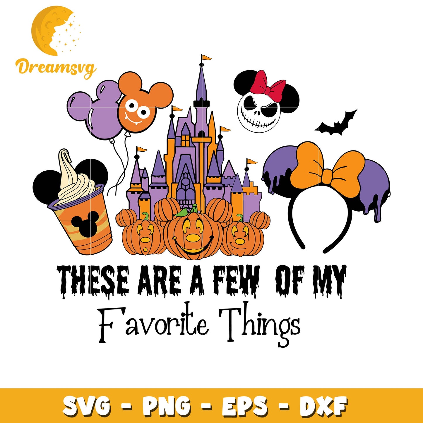 These are a few of my favorite things svg, halloween svg