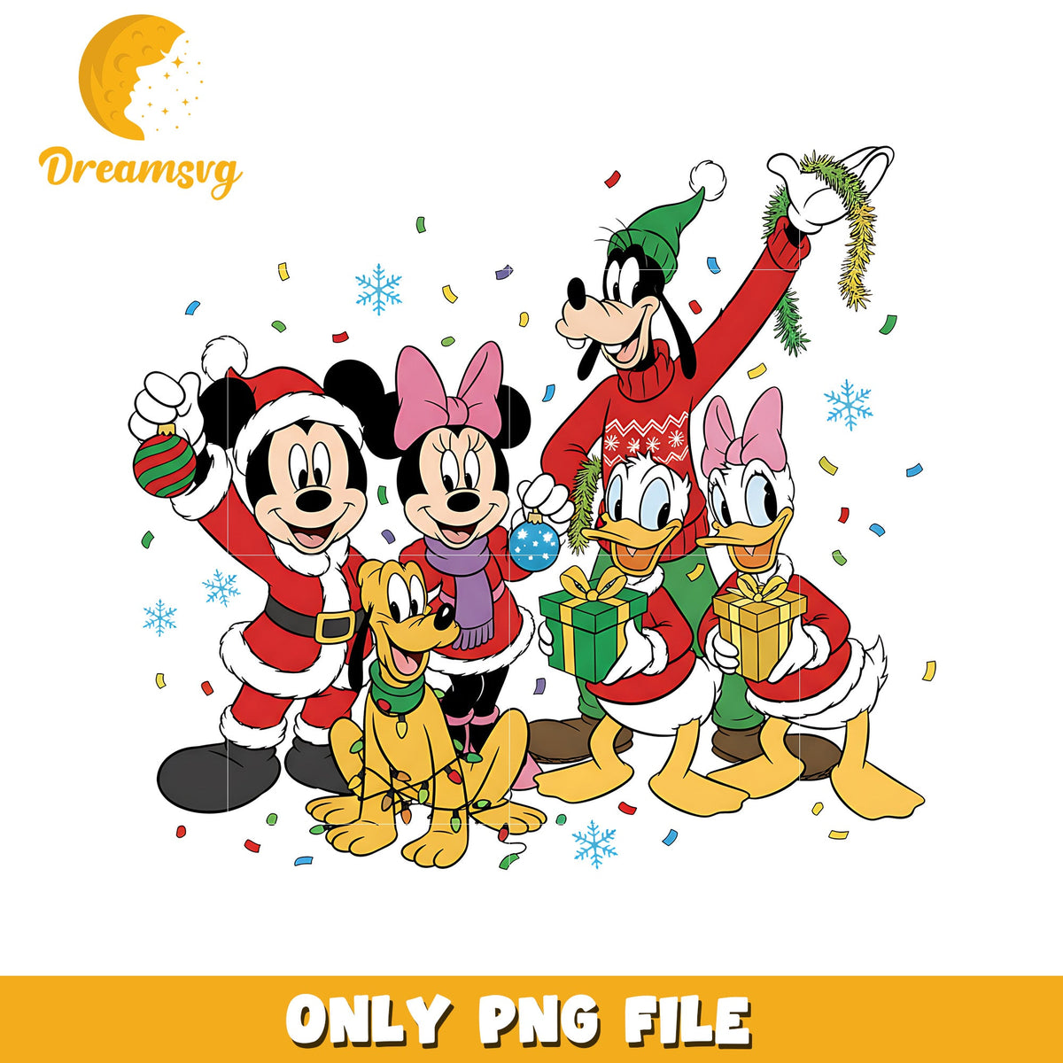 The sensational six png, christmas season png, disney png