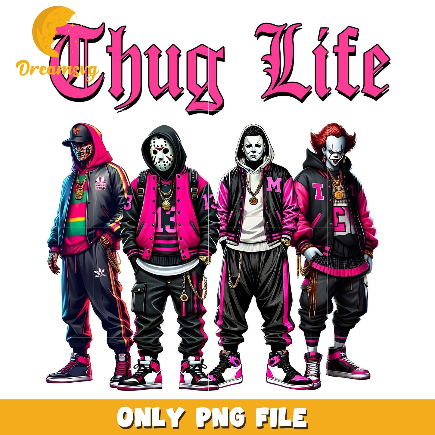Thug life killers png, halloween cartoons png, halloween season png