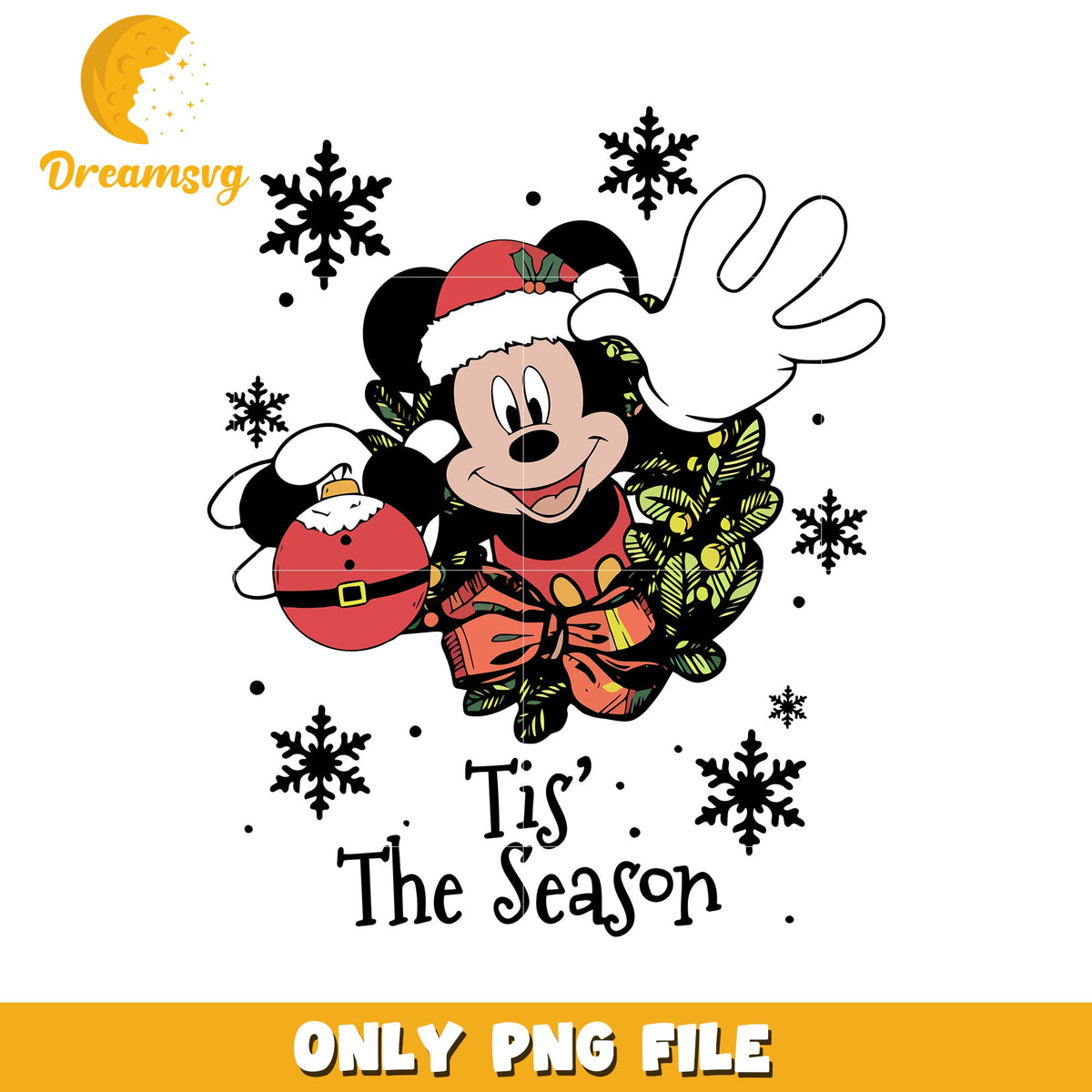 Tis the season mickey boy png, mickey mouse png, christmas png