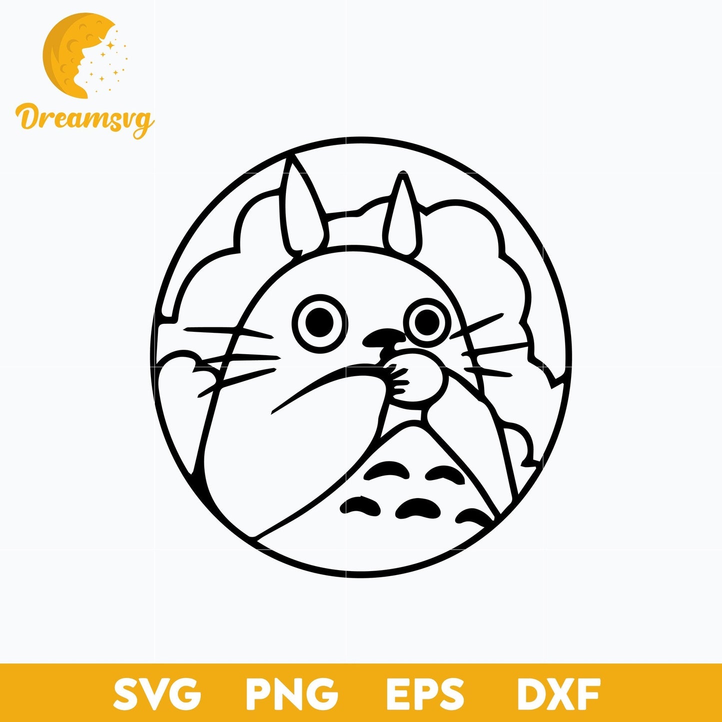 My Neighbor Totoro Svg, Totoro Svg, cartoon svg, png, dxf, eps digital file