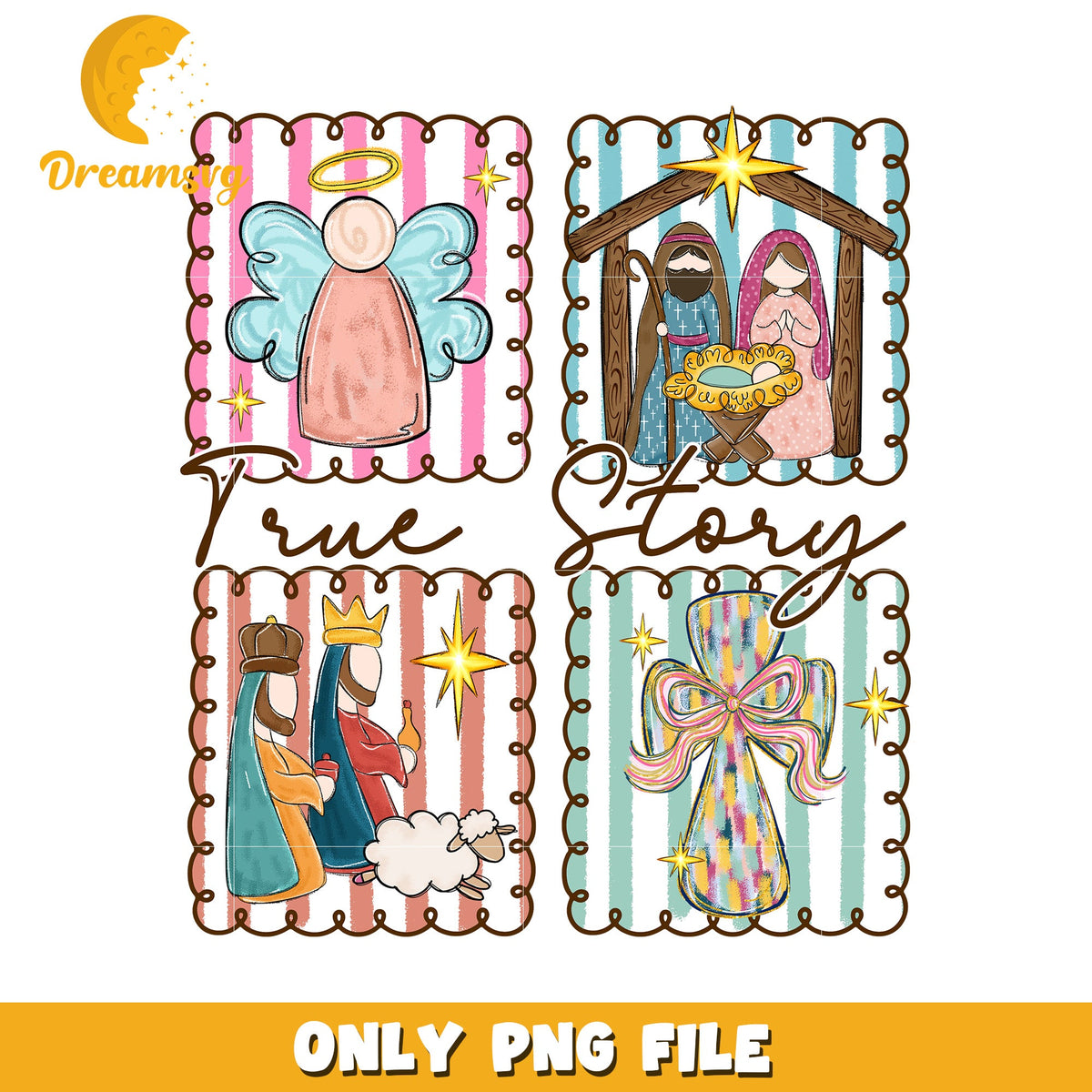 True story png, christmas movie png, christmas tree png