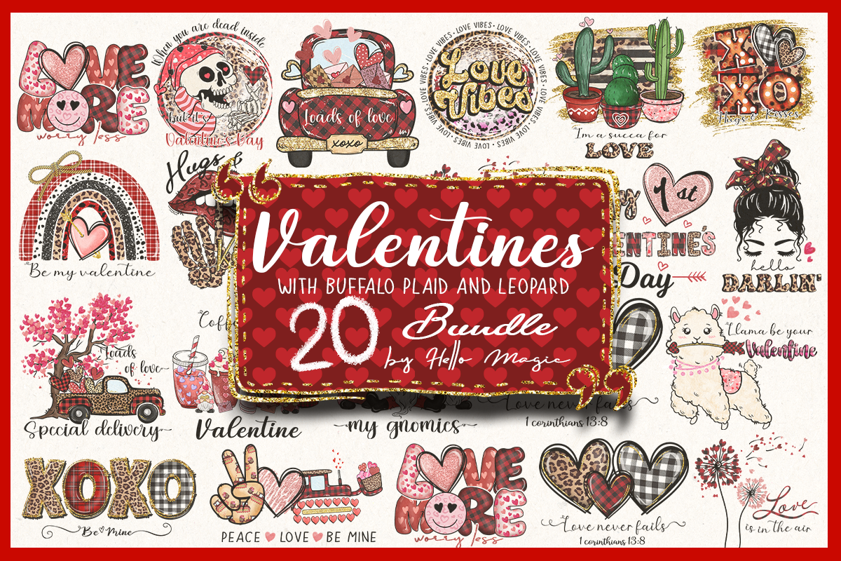 20 Valentine's day PNG, Valentines Day bundle, Valentine sublimation Design Digital Download VLT15122201
