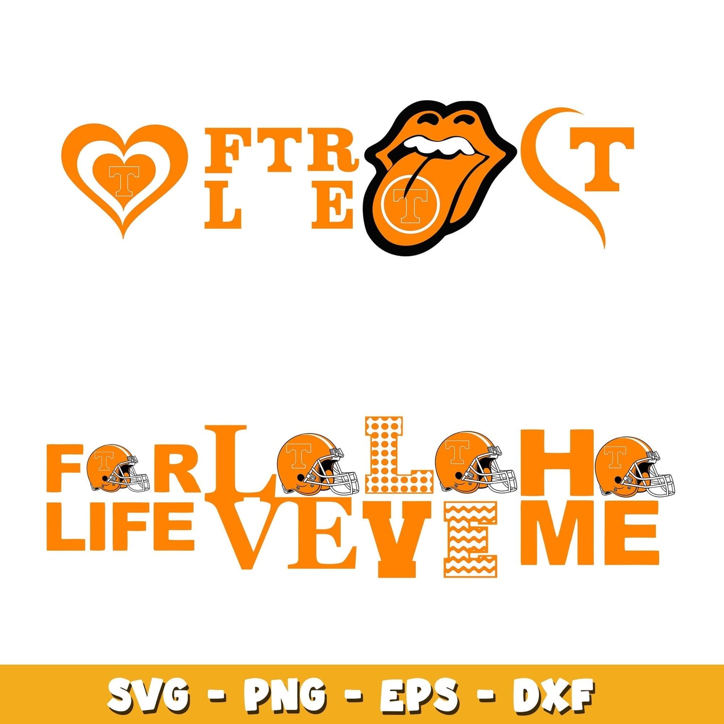Tennessee Vols love Bundle svg, Tennessee Vols logo svg, ncaa svg