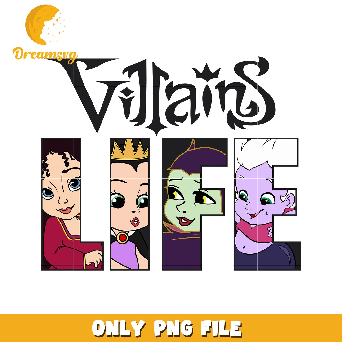Villains Life PNG File Fun Cartoon Character Design