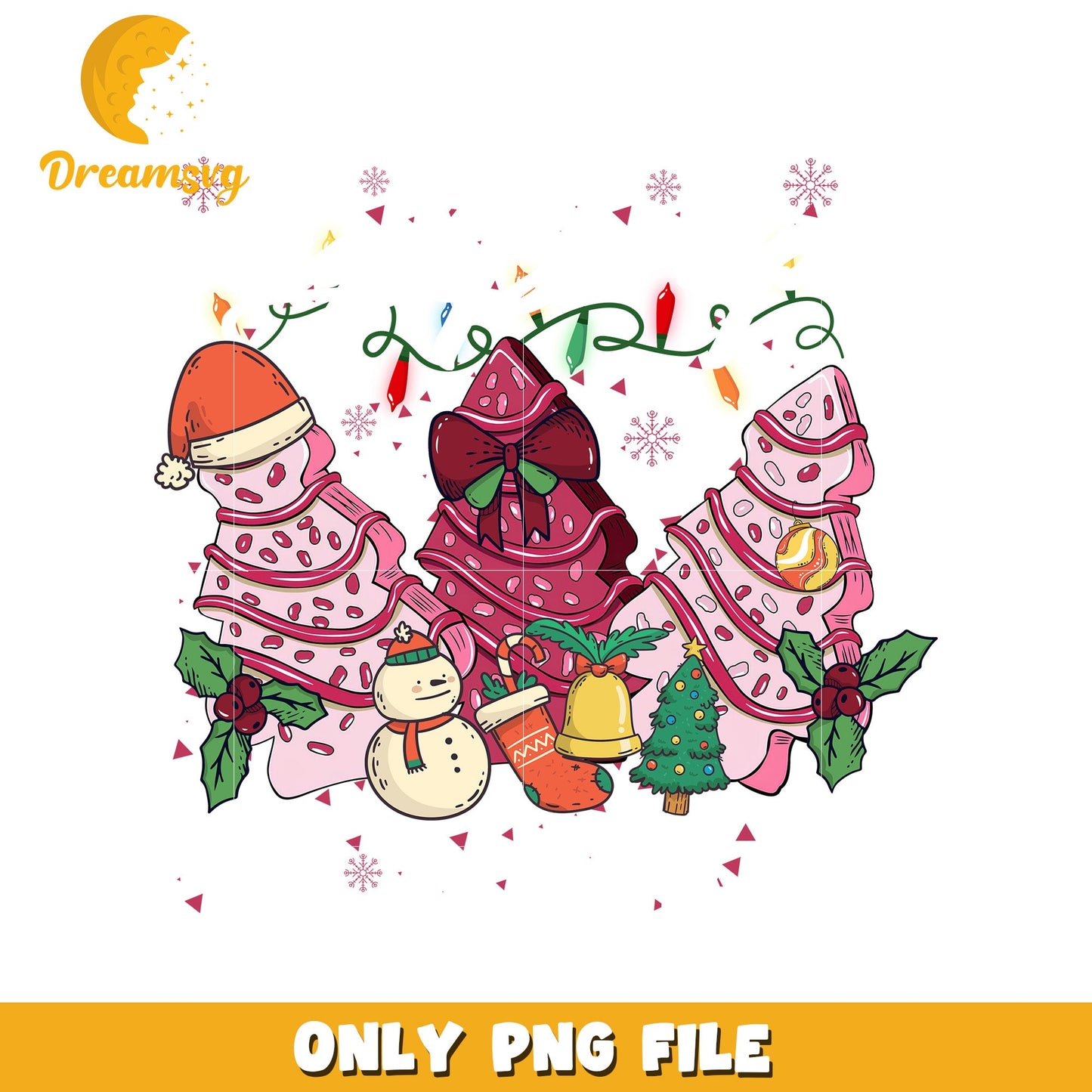 We can leave the christmas lights up png, christmas tree cake png