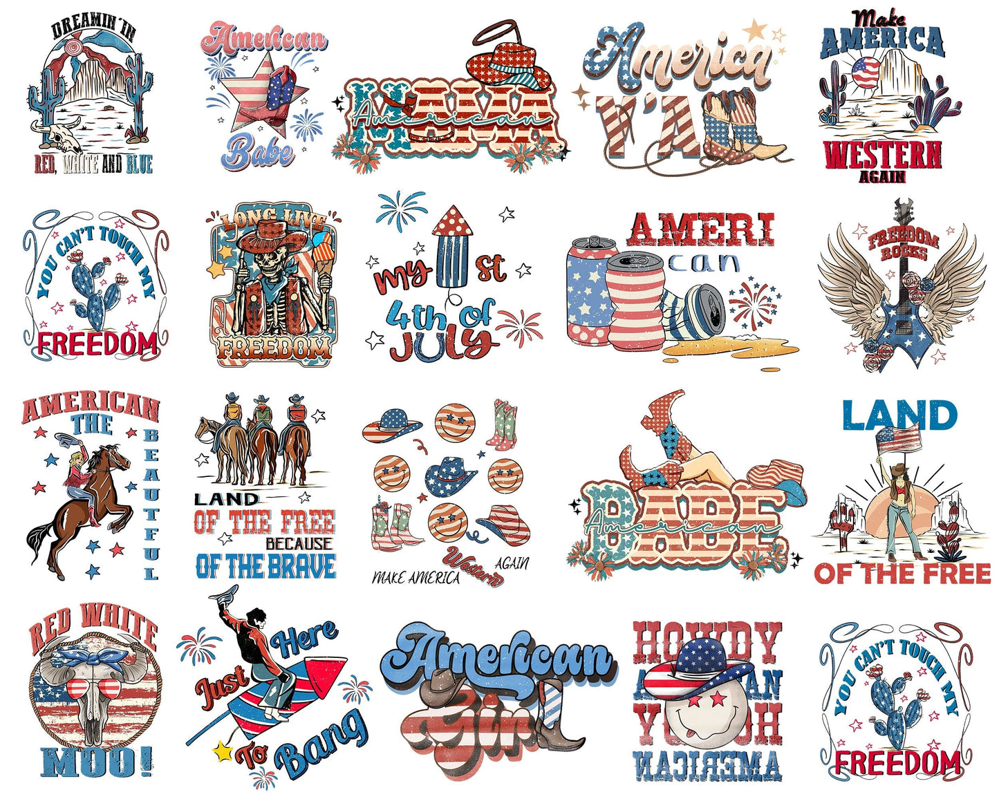 Western 4TH OF JULY - Digital Download