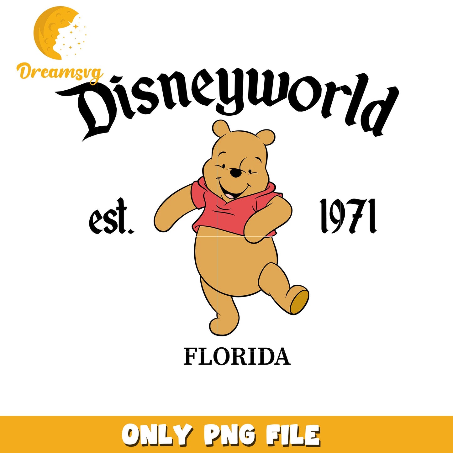 Winnie the Pooh Disney World PNG