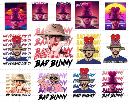 Bad Bunny Bundle PNG , Bundle bad bunny - Digital download