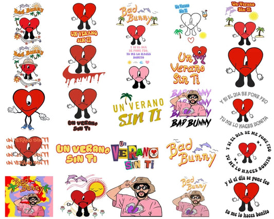 Bad Bunny Bundle PNG , Bundle bad bunny - Digital download