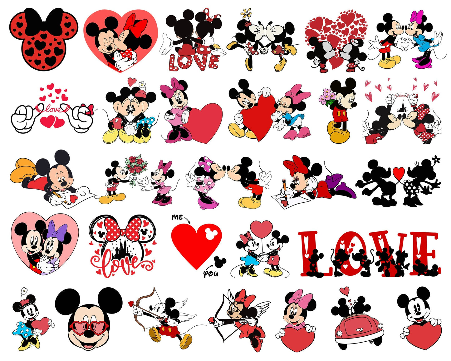 Updated 50+ Valentine Cartoon Bundle, Valentine Stitch Svg, Valentine Movie Png, Valentine SVG Cut File, Digital Download