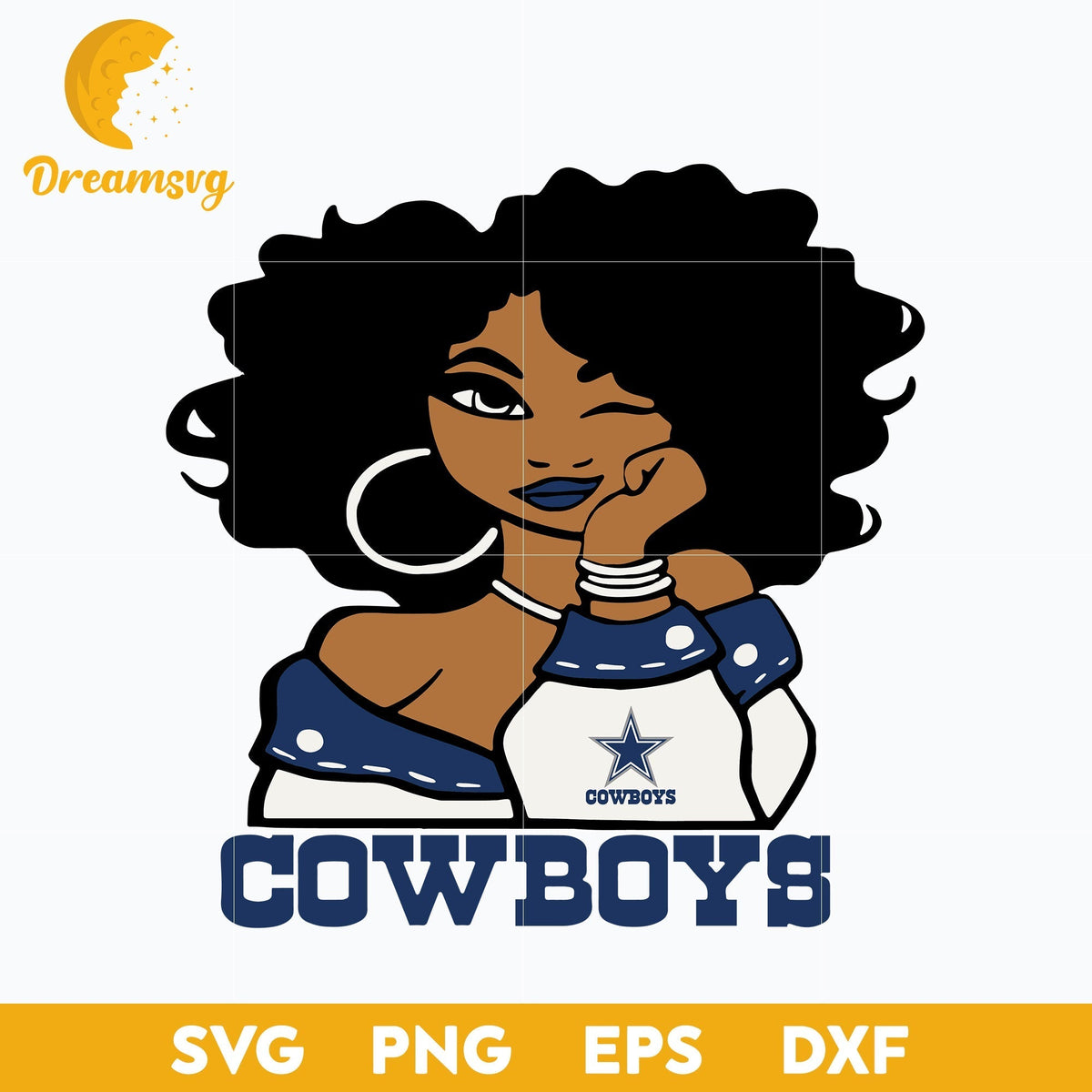 Dallas Cowboys Girl Nfl Svg, Dallas Cowboys Svg, Sport Svg, Nfl Svg, Png, Dxf, Eps Digital File.