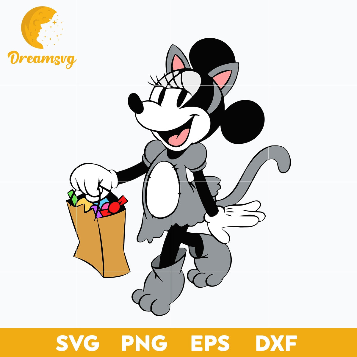 Minnie Mouse Halloween Svg, Minnie Halloween Svg, Minnie Svg, Halloween Svg, png, dxf, eps digital file.