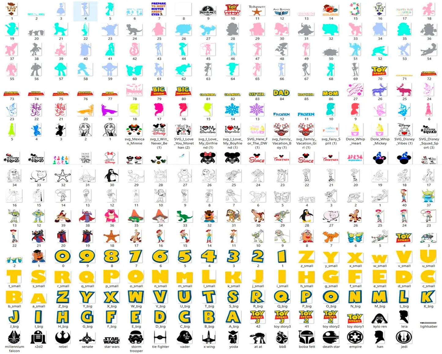 6000+ Disney Bundle svg, Fun Disney bundle, Disney svg bundle, Big bundle SVG and for cricut files, Clipart Svg