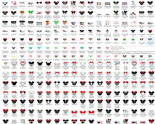 6000+ Disney Bundle svg, Fun Disney bundle, Disney svg bundle, Big bundle SVG and for cricut files, Clipart Svg