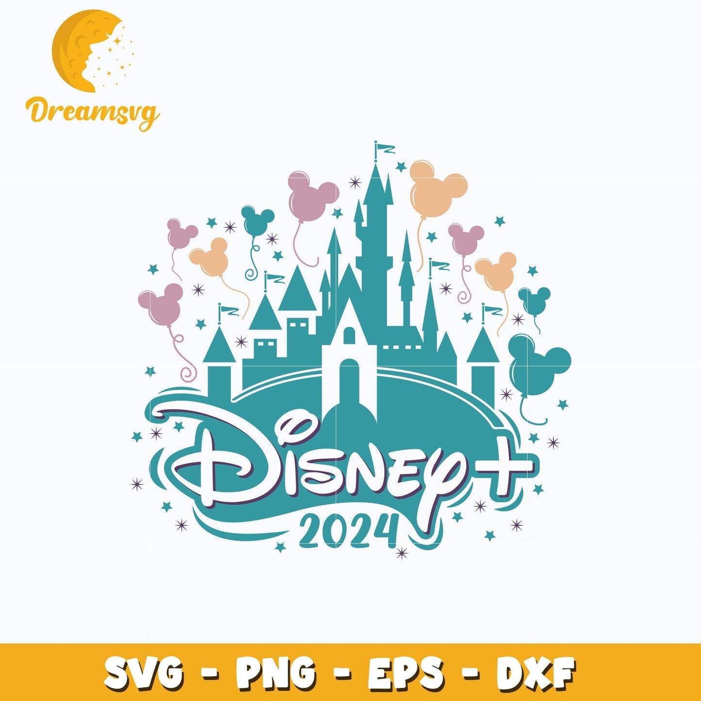 Disney castle 2024 svg