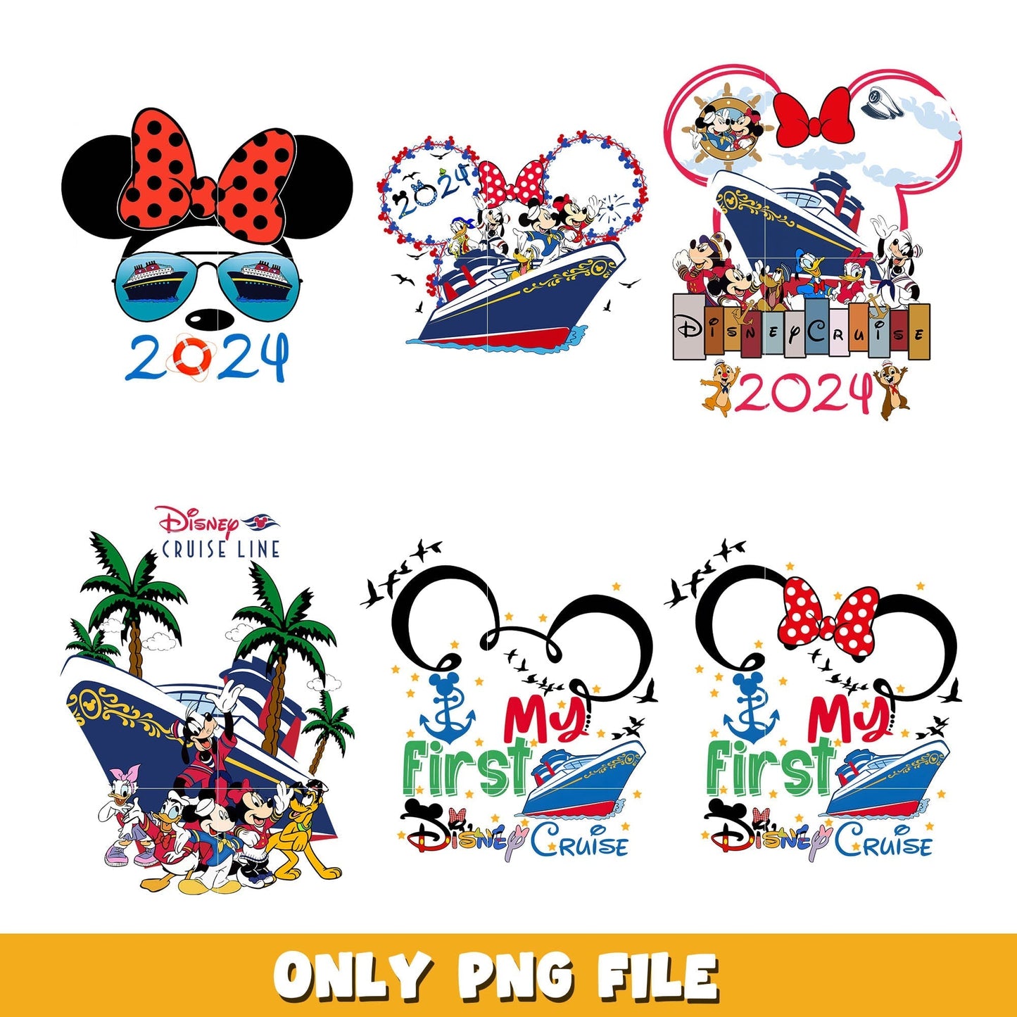 Mickey mouse my first disney trip png bundle, Disney trip png, disney png