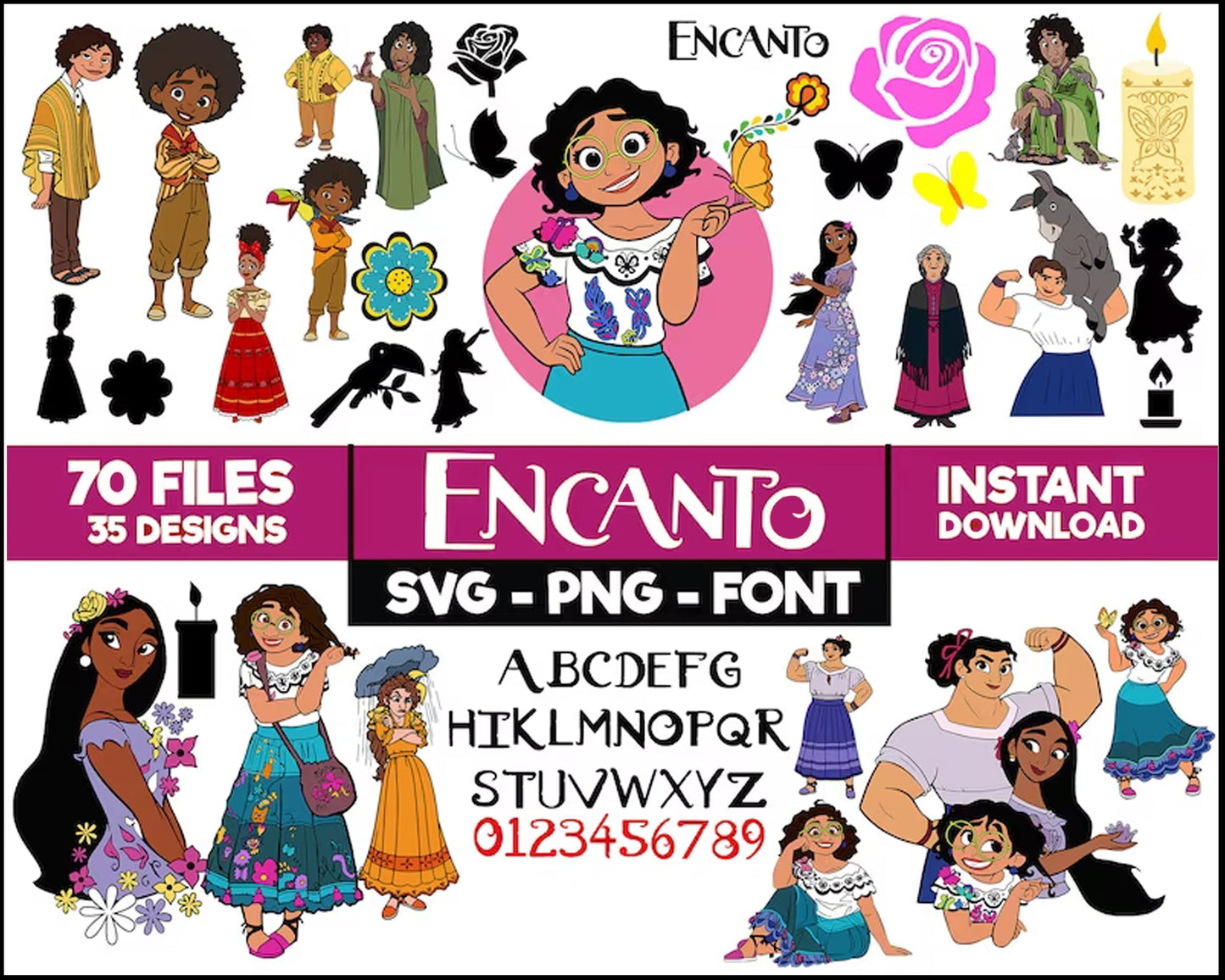 Encanto svg, Bundle Encanto svg, Birthday Party svg