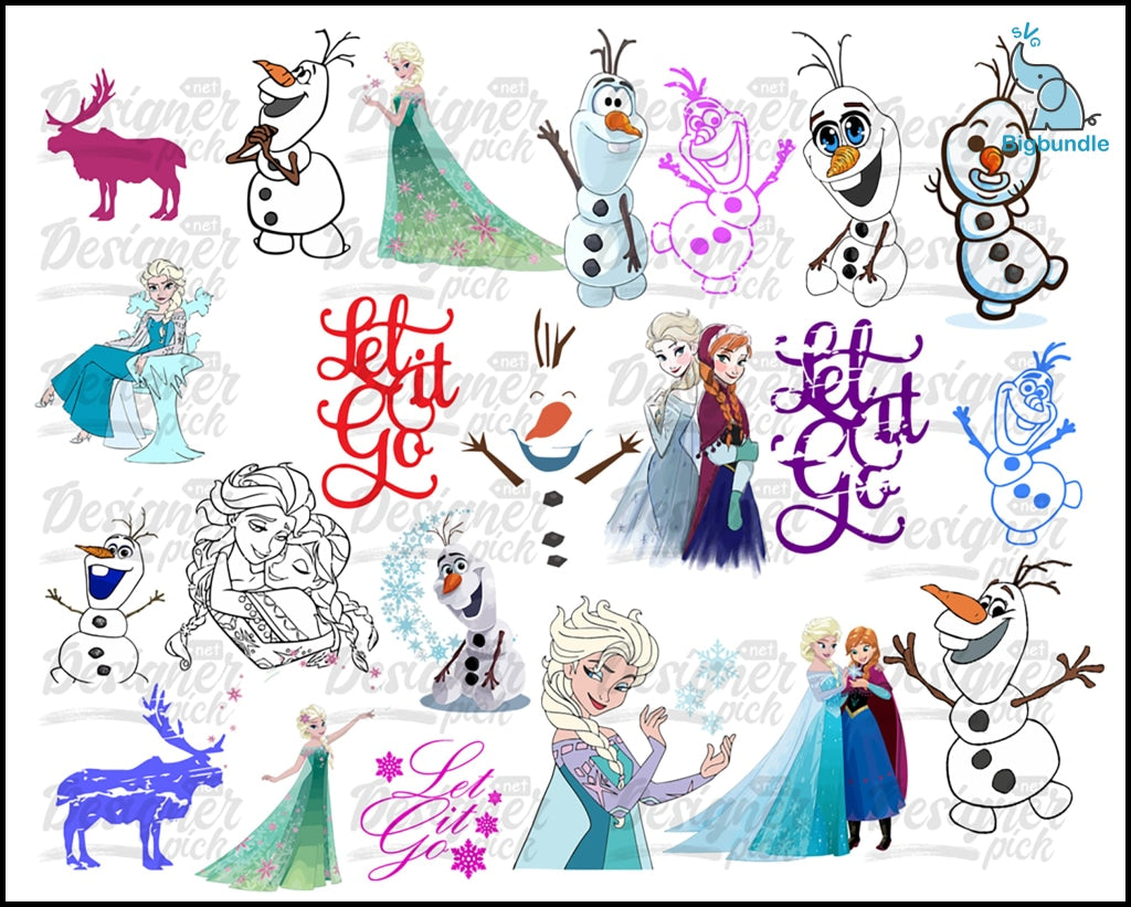 Frozen SVG Bundle - Digital download