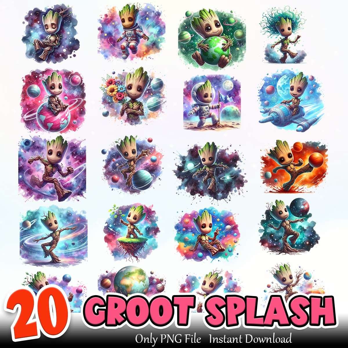Groot Bundle PNG Instant Download
