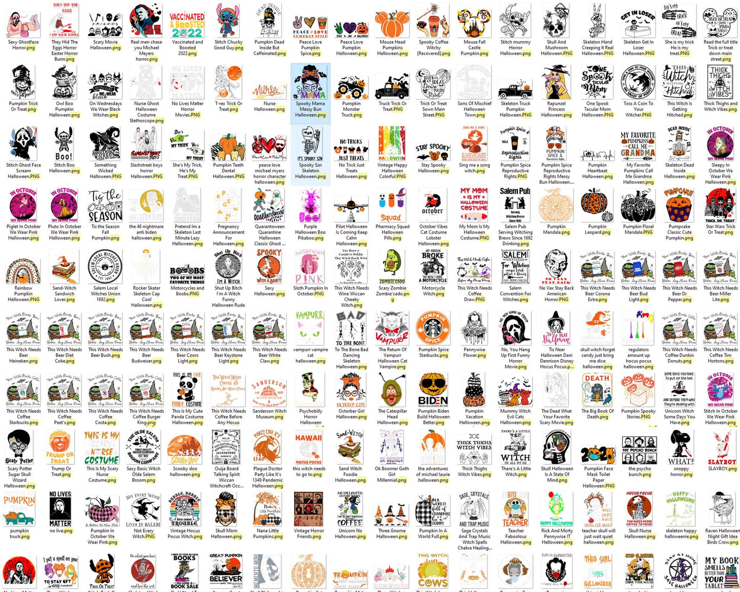 800+ Mega Halloween svg files, Halloween designs bundle in 4 formats png, svg, dxf, eps,, Digital files download.