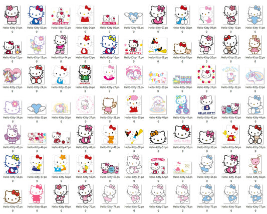 hello kitty svg bundle - Digital download 4