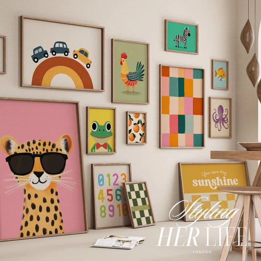 110 Kids Room Prints | Wall Art Set | Nursery Wall Art | Playroom Decor | Kids Room Art | Quirky Art | Eclectic Wall Art | DIGITAL DOWNLOAD