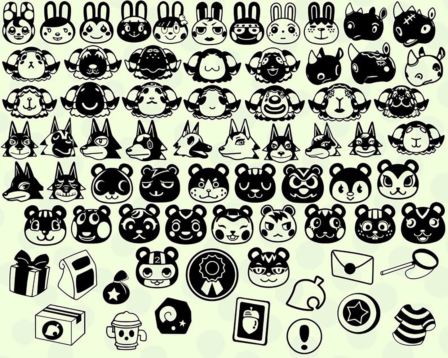 2500+ Animal crossing SVG vectors, Bundle animal crossing svg