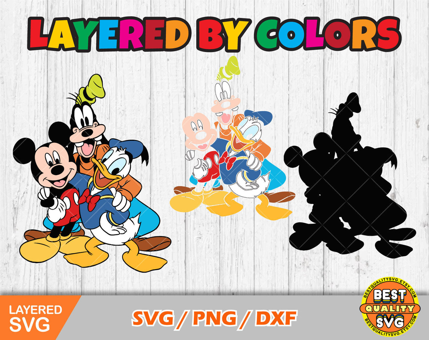 Mickey And Friends Clipart Bundle, 100 Mickey Svg Cut Files